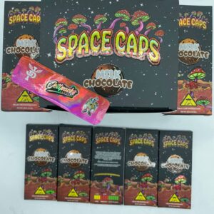 Space Caps chocolate bars – Infused with psilocybin mushrooms, offering a balanced, uplifting journey in every bite.